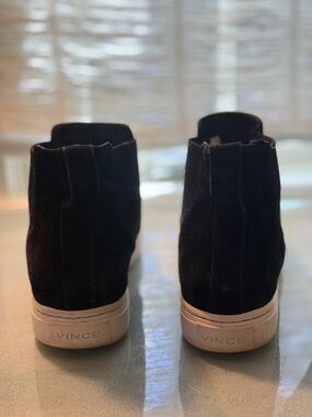 Vince Black Suede Slip-On Women’s Sneakers
